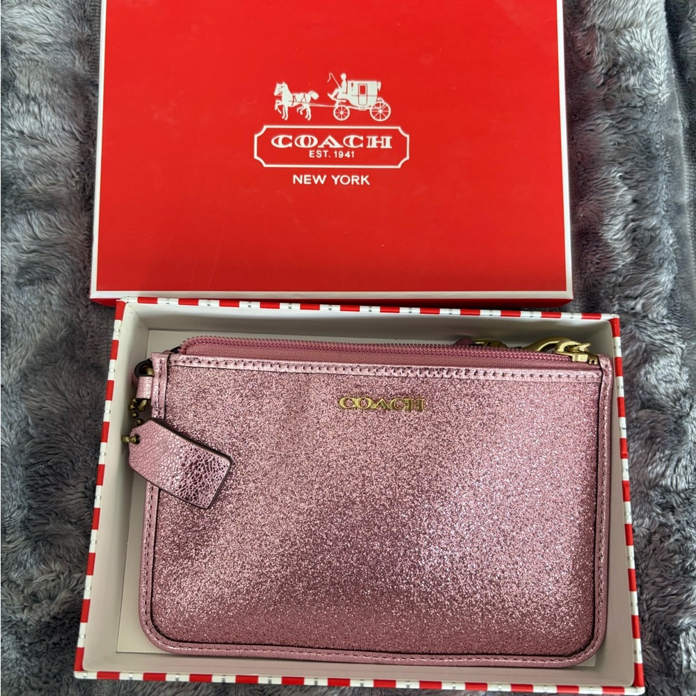 Coach Sparkling Pink Wristlet